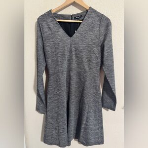 Madewell Charcoal Long Sleeve Dress